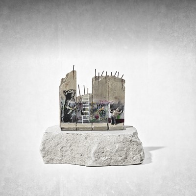 Lot 24 - Banksy (British 1974 -), 'Walled Off Hotel - Slingshot Rat'