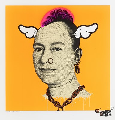 Lot 41 - D*Face (British 1978-), 'More Punk Than You Punk (Pink, Orange & Yellow)', 2009 (3 Works)