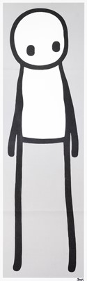 Lot 134 - Stik (British 1979-), 'Standing Figure (Book) (Grey)', 2018