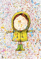 Lot 194 - Dran (French b.1979), 'Pluie de Couleurs'