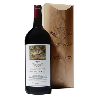 Lot 165 - 1 double magnum 1989 Vega Sicilia Unico