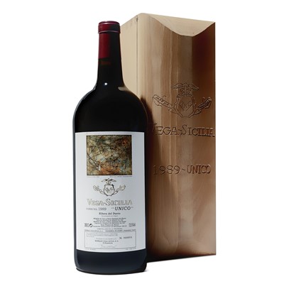 Lot 164 - 1 double magnum 1989 Vega Sicilia