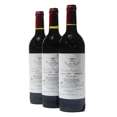 Lot 173 - 3 bottles 1991 Vega Sicilia