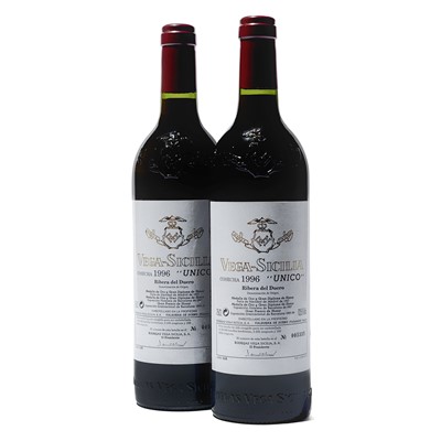 Lot 170 - 2 bottles 1996 Vega-Sicilia