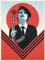 Lot 314 - Shepard Fairey (American b.1970), 'Peace Guard 2', 2016