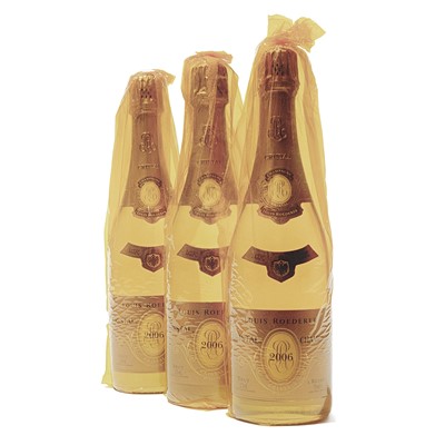 Lot 125 - 3 bottles 2006 Cristal