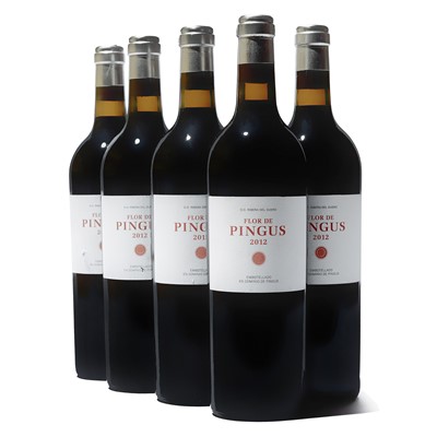 Lot 183 - 5 bottles 2012 Flor de Pingus
