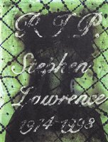 Lot 29 - Chris Ofili (British b.1968), 'R.I.P Stephen Lawrence 1974-1998', 2013