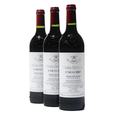 Lot 177 - 3 bottles 2007 Vega-Sicilia Unico