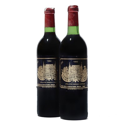 Lot 56 - 2 bottles 1982 Ch Palmer