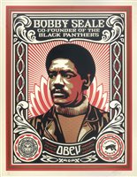 Lot 497 - Shepard Fairey (American b.1970), 'Bobby Seale', 2004
