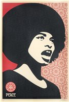 Lot 493 - Shepard Fairey (American b.1970), 'Angela Davis', 2005