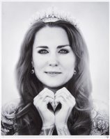 Lot 73 - JJ Adams (British b.1978), ‘Kate (Black & White)’, 2014