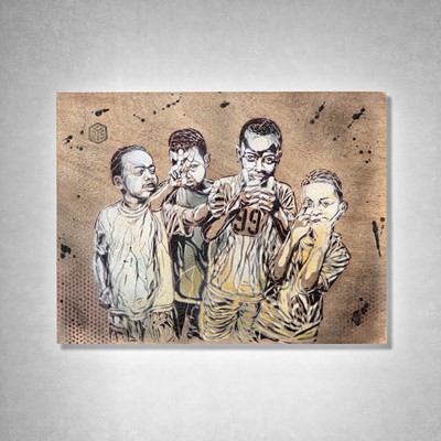 Lot 40 - C215 (French 1973-), 'Favela Boys', 2008