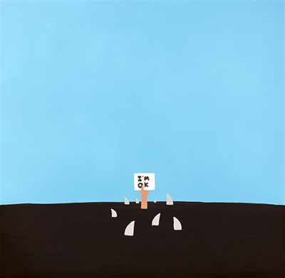 Lot 72 - Euan Roberts (British 1989-), 'I'm OK, Sharks Feed At Night', 2020