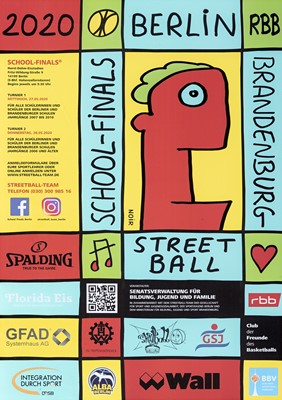 Lot 139 - Thierry Noir (French 1958-), ‘Streetball Berlin', 2020
