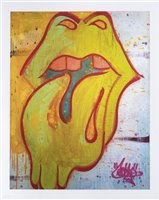 Lot 302 - ROBBO (British 1969-2014), 'Lip Service'