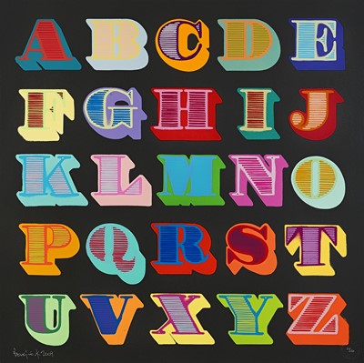 Lot 24 - Ben Eine (British 1970-), 'Shutterfont (Black)', 2009