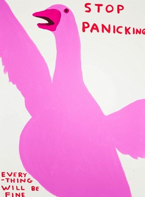 Lot 150 - David Shrigley (British 1968-), 'Stop Panicking', 2021