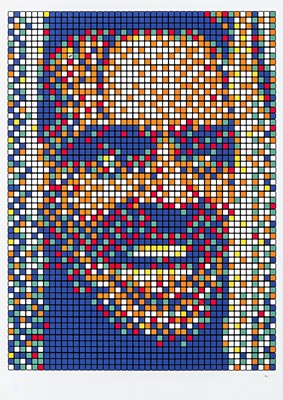Lot 166 - Invader (French 1969-), 'Rubik Kubrick II - Jack', 2007