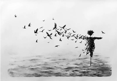 Lot 217 - Pejac (Spanish 1977-), 'Scattercrow', 2017