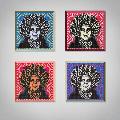 Lot 97 - Shepard Fairey & John Van Hamersveld (Collaboration), 'Blotter Set', 2020 (4 Works)