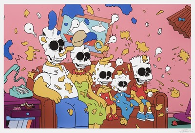 Lot 42 - Matt Gondek (American 1982-), 'Simpsons Nuclear Family', 2015