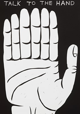 Lot 27 - David Shrigley (British 1968-), 'Talk To The Hand', 2021