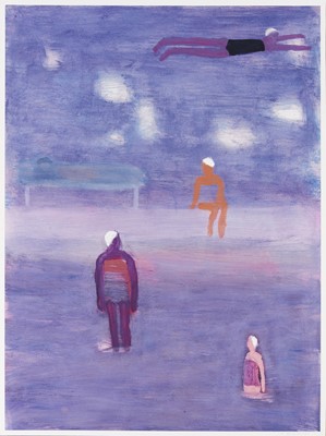 Lot 171 - Katherine Bradford (American 1942-), 'Swimmers In Fog', 2021