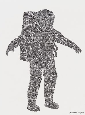 Lot 216 - Mr Doodle (British 1994-), 'Astrodoodle, Doodlesaur & Doodlebot', 2017 (3 works)
