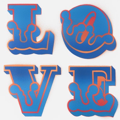 Lot 81 - Ben Eine (British 1970-), 'Love', 2019