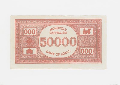 Lot 53 - Peter Kennard (British 1949-), 'Game Of Loans', 2016