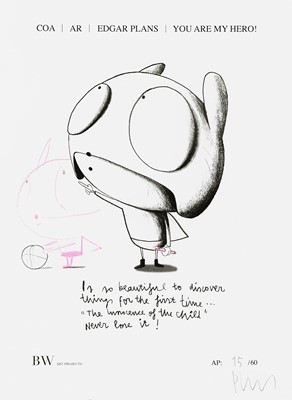 Lot 29 - Edgar Plans (Spanish 1977-), 'You Are My Hero', 2021