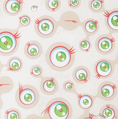 Lot 58 - Takashi Murakami (Japanese 1962-), 'Jellyfish Eyes - Cream', 2001