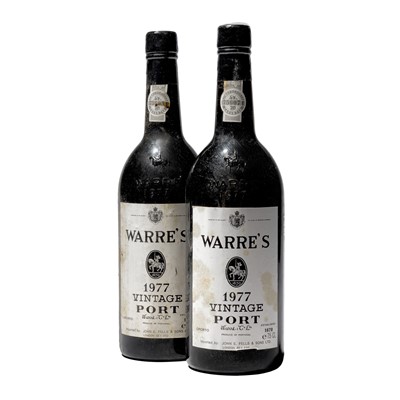 Lot 2 - 2 bottles 1977 Warre