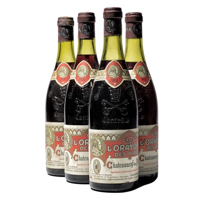 Lot 93 - 4 bottles 1970 Chateauneuf-du-Pape, Clos de l'Oratoire des Papes