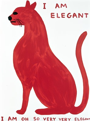 Lot 148 - David Shrigley (British 1968-), 'I Am Elegant I Am Oh So Very Very Elegant', 2021