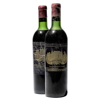 Lot 50 - 2 bottles 1970 Ch Palmer