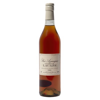 Lot 131 - 6 bottles 1981 Ch de Lacaze Armagnac