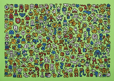 Lot 118 - Mr Doodle (British 1994-), 'Alien Town', 2020
