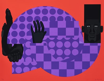 Lot 230 - Jon Key (American 1990-), 'The Man in the Violet Suit (Red No. 1)', 2021