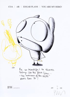 Lot 35 - Edgar Plans (Spanish 1977-), 'You Are My Hero', 2021