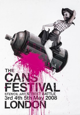 Lot 87 - Banksy (British 1974-), 'Cans Festival', 2008