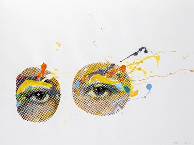 Lot 328 - Paul Insect (British 1970-), Eyes On White', 2021
