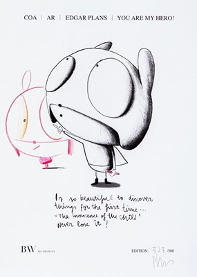 Lot 34 - Edgar Plans (Spanish 1977-), 'You Are My Hero', 2021
